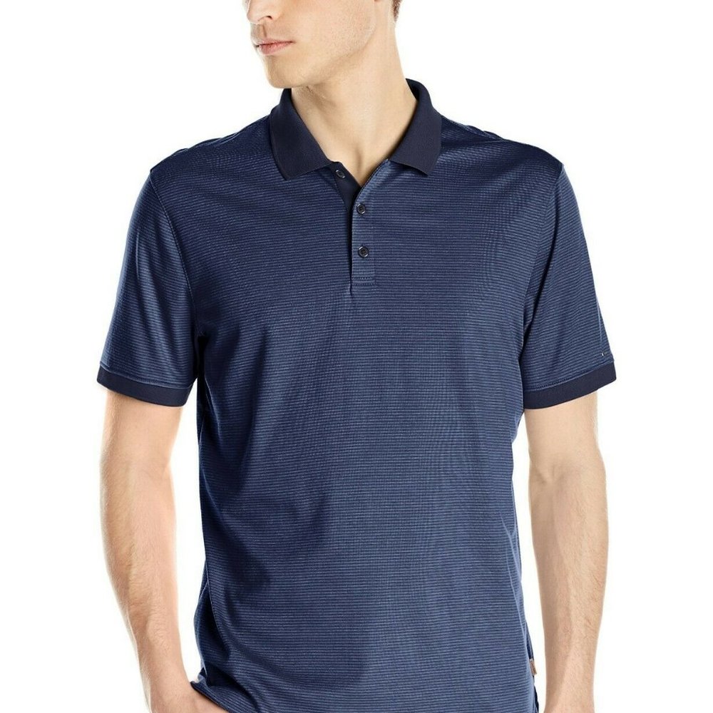 CALVIN KLEIN Liquid Touch Solid Polo Shirt (size M)